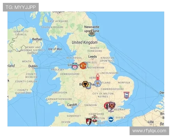 英超各球队所在城市：英超球队所属的城市分布情况